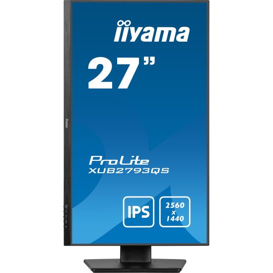 iiyama ProLite XU2793QS-B6 écran PC 54,6 cm (21.5") 2560 x 1440 pixels Full HD LED Noir