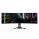 GIGABYTE Moniteur de jeu incurvé CO49DQ OLED - 5120x1440 (DQHD), 1800R, 144Hz, 0,03 ms, KVM, FreeSync Premium Pro, HDMI 2.1