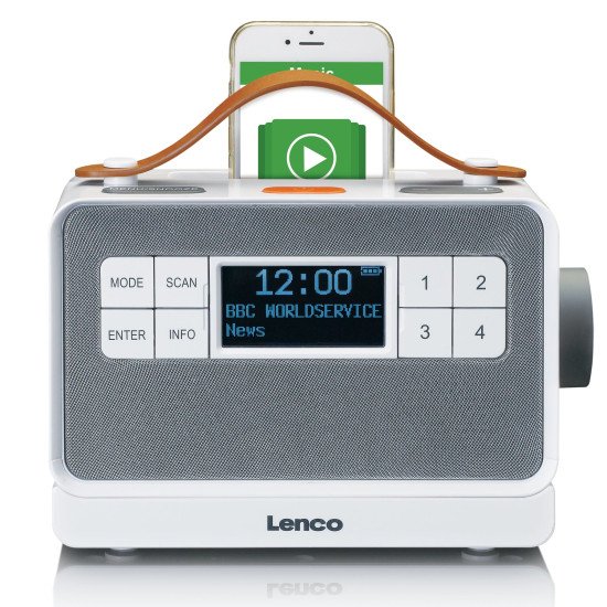 Lenco PDR-065WH Radio portable Numérique Blanc