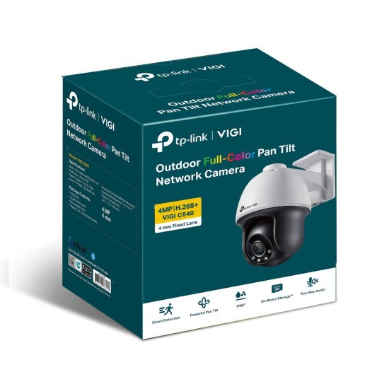 TP-Link VIGI C540 Tourelle Caméra de sécurité IP Intérieure et extérieure 2560 x 1440 pixels Plafond/mur