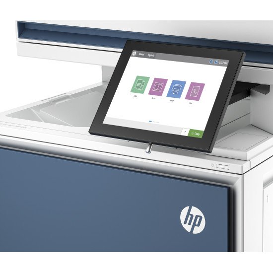 HP LaserJet Imprimante multifonction Color Enterprise 5800dn, Impression, copie, numérisation, télécopie (en option), Chargeur automatique de documents; Bacs haute capacité en option; Écran tactile; Cartouche TerraJet