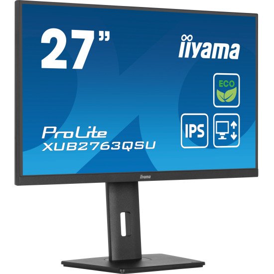 iiyama ProLite XUB2763QSU-B1 écran PC 68,6 cm (27") 2560 x 1440 pixels Full HD LED Noir