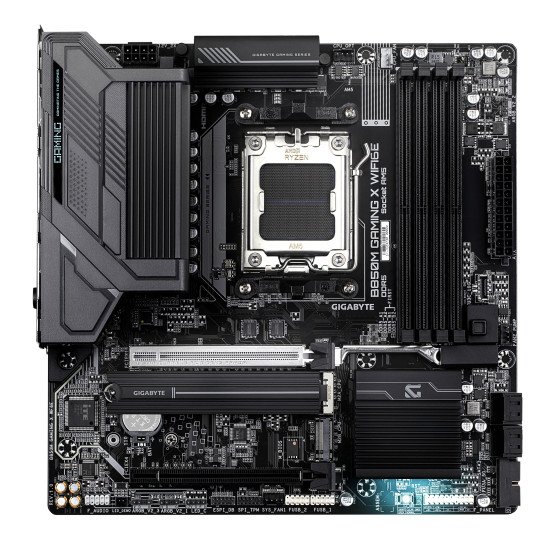 GIGABYTE B850M GAMING X WIFI6E Carte Mère - Processeurs AMD Ryzen Série 9000, VRM numérique 10+2+2 phases, jusqu'à 8200MHz DDR5 (OC), 1xPCIe 5.0 + 1xPCIe 4.0 M.2, LAN 2.5, WIFI 6E, USB 3.2 Gen 2.