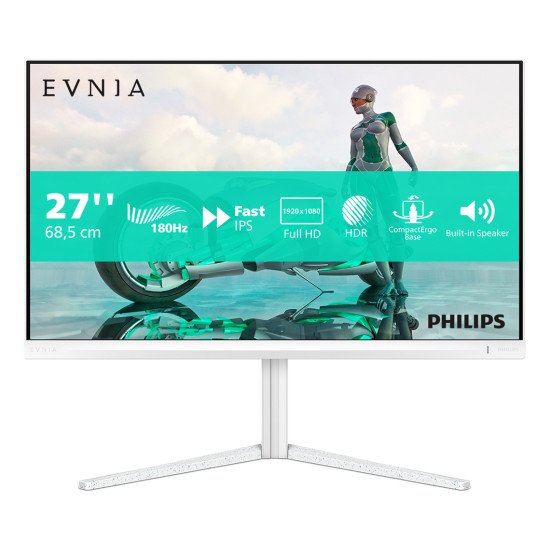 Philips Evnia 27M2N3201A/00 LED display 68,6 cm (27") 1920 x 1080 pixels Full HD LCD Blanc