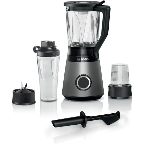 Bosch Serie 4 MMB6177S blender 1,5 L Mélangeur de table 1200 W Noir, Argent