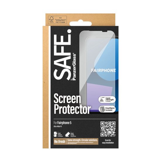 PanzerGlass SAFE by PG Fairphone 5 UWF WA Protection d'écran transparent 50 pièce(s)