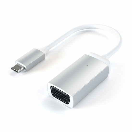 Satechi ST-TCVGAS câble vidéo et adaptateur USB Type-C VGA (D-Sub) Argent