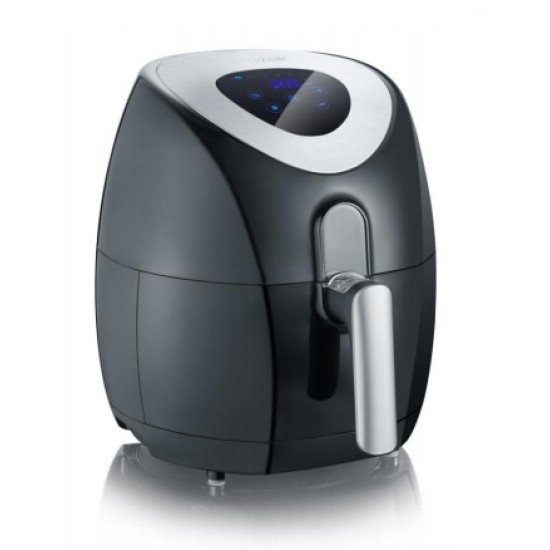 Severin FR 2430 friteuse Unique 3,2 L Autonome 1500 W Friteuse d'air chaud Noir, Acier inoxydable