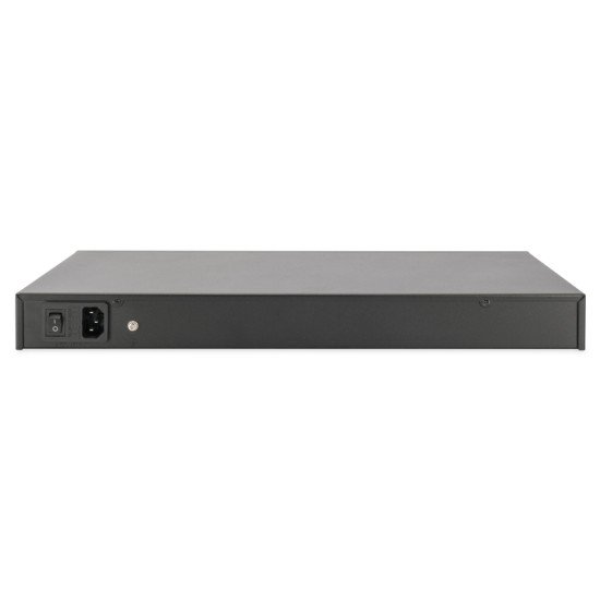 Digitus DN-95116 commutateur réseau Gigabit Ethernet (10/100/1000) Gris 1U Connexion Ethernet, supportant l'alimentation via ce port (PoE)