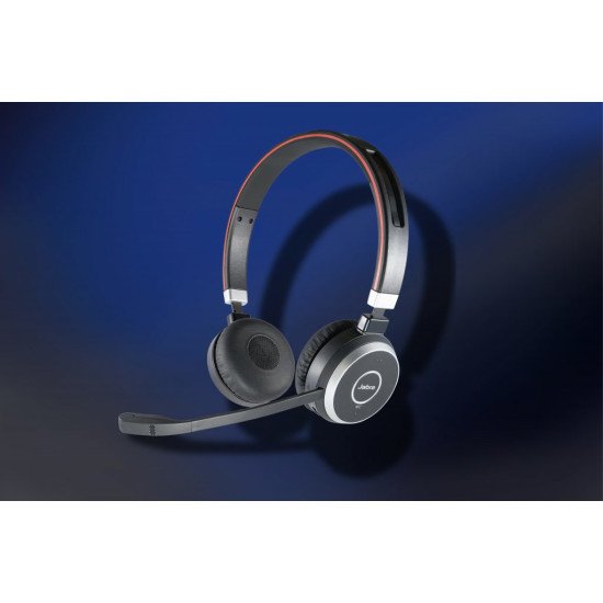 AGFEO Evolve 65 BT Duo Casque Sans fil Arceau Appels/Musique Bluetooth Gris