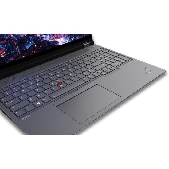 Lenovo ThinkPad P16 Station de travail mobile 40,6 cm (16") WUXGA Intel® Core™ i7 i7-13700HX 16 Go DDR5-SDRAM 512 Go SSD NVIDIA RTX A1000 Wi-Fi 6E (802.11ax) Windows 11 Pro Gris, Noir