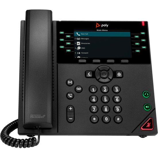 POLY Téléphone IP VVX 450 à 12 lignes et compatible PoE