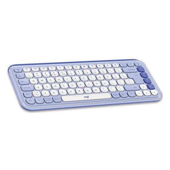 Logitech POP Icon Keys clavier Universel Bluetooth QWERTY US International Lilas, Blanc