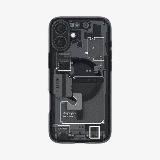 Spigen Ultra Hybrid Zero One (MagFit) coque de protection pour téléphones portables 15,5 cm (6.1") Housse Noir, Translucide