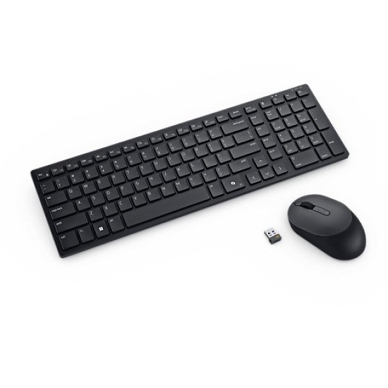 DELL KM555 clavier Souris incluse Universel RF sans fil + Bluetooth QWERTY US International Noir