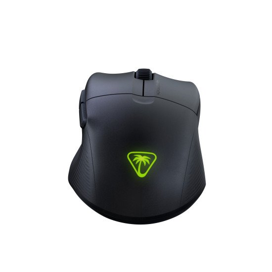 Turtle Beach Pure Air - Souris de gaming RGB ergonomique sans fil ultra-légère, capteur optique 26 000 PPP, batterie 125 heures, double système sans fil, interrupteurs optiques TITAN, Bluetooth, éclairage RGB. Semi-translucide noir