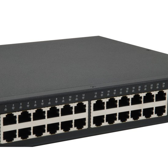 LevelOne GTL-2661 commutateur réseau Géré L2 Gigabit Ethernet (10/100/1000) Noir