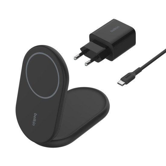 Belkin BoostCharge Écouteurs, Smartphone Noir USB Recharge sans fil Charge rapide Intérieure