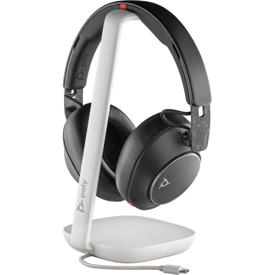 POLY Micro-casque Voyager Surround 85 UC USB-C + adaptateur USB-C/A + base de chargement