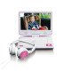 Lenco DVP-910 Lecteur DVD portable Convertible 22,9 cm (9") Noir, Rose