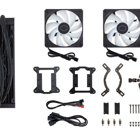 Cooler Master MasterLiquid 240L Core ARGB Processeur Kit de refroidissement du liquide 12 cm Noir