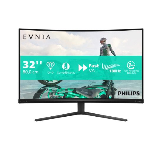 Philips Evnia 32M2C3500L/00 écran PC 80 cm (31.5") 2560 x 1440 pixels Quad HD LCD Noir