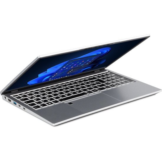 TERRA MOBILE 1551R Intel® Core™ i5 i5-1335U Ordinateur portable 39,6 cm (15.6") Full HD 16 Go DDR5-SDRAM 512 Go SSD Wi-Fi 6 (802.11ax) Windows 11 Pro Argent