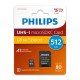 Philips MicroSDXC Card 512GB Class 10 UHS-I U3 incl. Adapter 512 Go MicroSDHC Classe 10