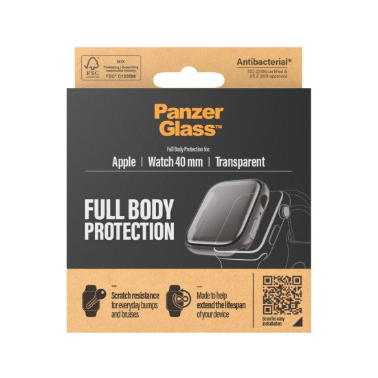 PanzerGlass 3642 accessoire intelligent à porter sur soi Protecteur d'écran Transparent Verre trempé, Polyéthylène téréphthalate (PET)