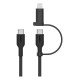 Belkin BoostCharge Pro câble USB USB 2.0 1,5 m USB C USB C/Lightning Noir