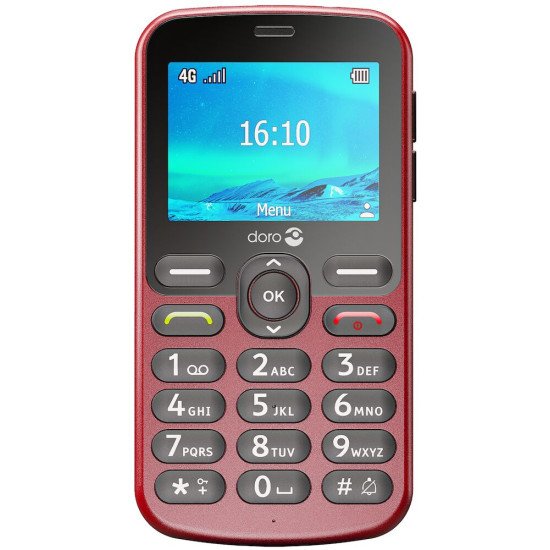 Doro 1880 113,7 g Rouge Téléphone d'entrée de gamme