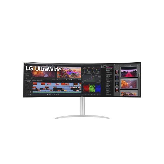 LG 49BQ95C-W écran PC 124,5 cm (49") 5120 x 1440 pixels UltraWide Dual Quad HD Blanc