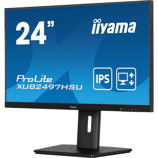 iiyama XUB2497HSU-B2 écran PC 60,5 cm (23.8") 1920 x 1080 pixels Full HD LED Noir