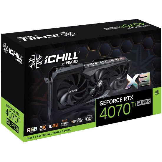 Inno3D iChill GEFORCE RTX 4070 Ti SUPER X3 NVIDIA 16 Go GDDR6X