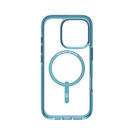 ZAGG Santa Cruz Snap coque de protection pour téléphones portables 16 cm (6.3") Housse Bleu, Transparent