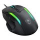 Turtle Beach Kone II - Souris gaming RGB ergonomique filaire, capteur optique 26 000 DPI, interrupteurs optiques 100 M de clics, 23 entrées personnalisables, molette 4D, patins en PTFE pur - Noir cendre