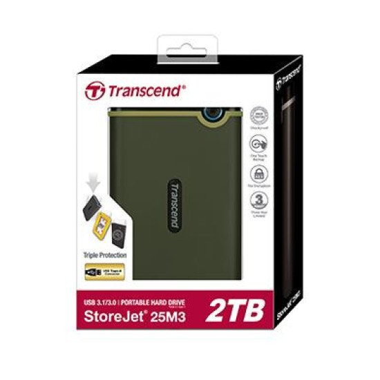 Transcend StoreJet 25M3G disque dur externe 1 To