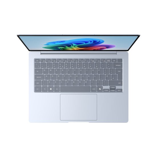 Samsung Galaxy Book4 Edge NP940XMA-KB1BE laptop Qualcomm Snapdragon X1E-80-100 Ordinateur portable 35,6 cm (14") Écran tactile WQXGA+ 16 Go LPDDR5x-SDRAM 512 Go eUFS Wi-Fi 7 (802.11be) Windows 11 Home Bleu