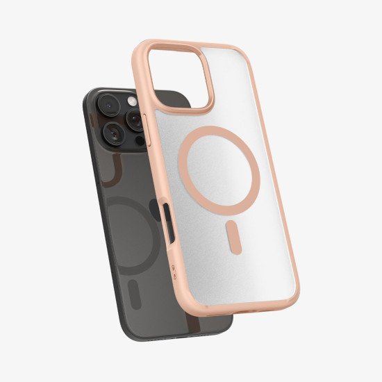 Spigen Ultra Hybrid (MagFit) coque de protection pour téléphones portables 17,5 cm (6.9") Housse Rose, Transparent