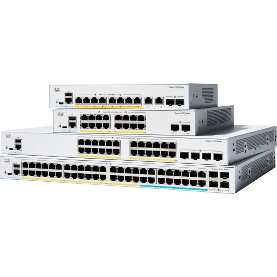 Cisco Catalyst C1300-8MGP-2X commutateur réseau Géré L2/L3 Gigabit Ethernet (10/100/1000) Connexion Ethernet POE Gris