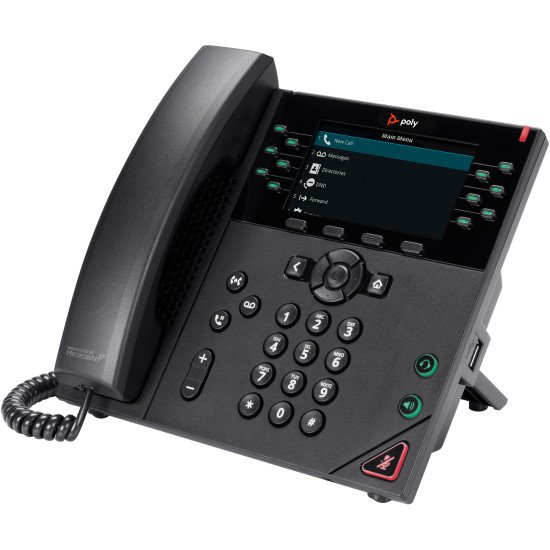 POLY Téléphone IP VVX 450 à 12 lignes et compatible PoE