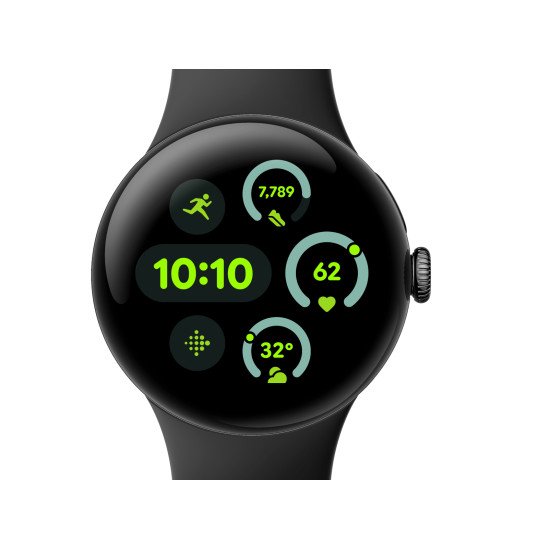 Google Pixel Watch 3 AMOLED 41 mm Numérique Écran tactile Noir Wifi GPS (satellite)