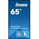 iiyama LH6560UHS-B2AG affichage de messages Carte A numérique 165,1 cm (65") LED Wifi 500 cd/m² 4K Ultra HD Noir Intégré dans le processeur Android 11 24/7