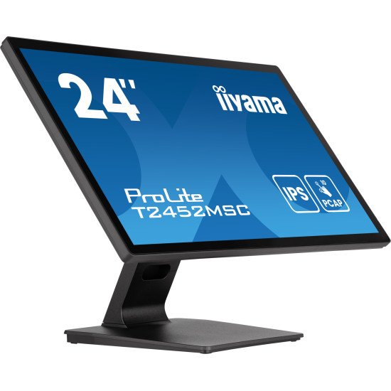 iiyama ProLite T2452MSC-B1AG écran PC 60,5 cm (23.8") 1920 x 1080 pixels Full HD LED Écran tactile Noir