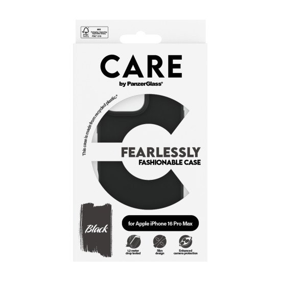 PanzerGlass CARE by PG BLK iPhone16 6.9 Pro coque de protection pour téléphones portables Housse Transparent