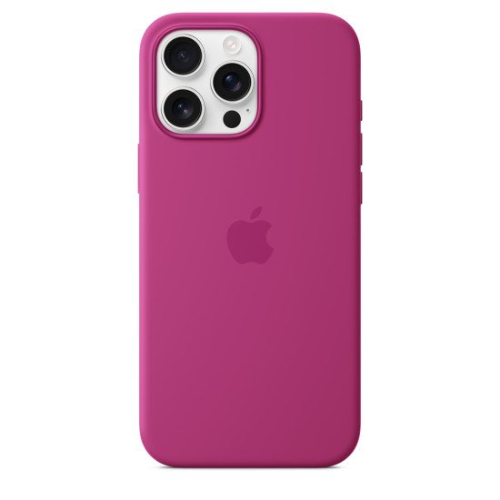 Apple Coque en silicone avec MagSafe pour iPhone 16 Pro Max - Fuchsia