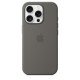 Apple Coque en silicone avec MagSafe pour iPhone 16 Pro - Gris minéral