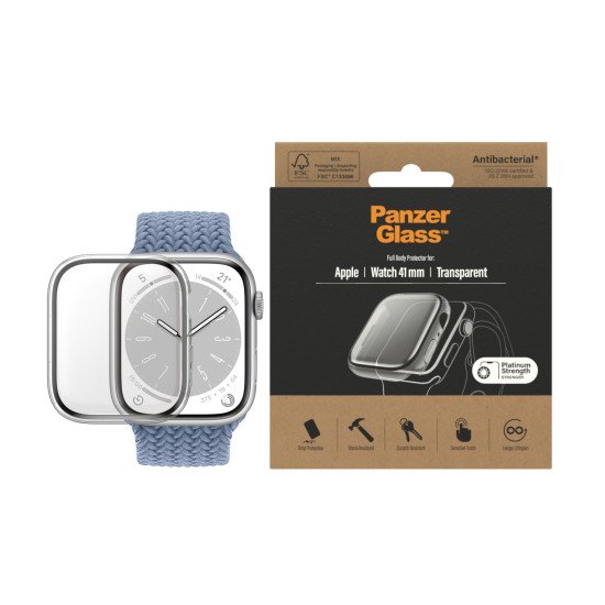 PanzerGlass 3658 accessoire intelligent à porter sur soi Protecteur d'écran Transparent Verre trempé, Polyéthylène téréphthalate (PET)