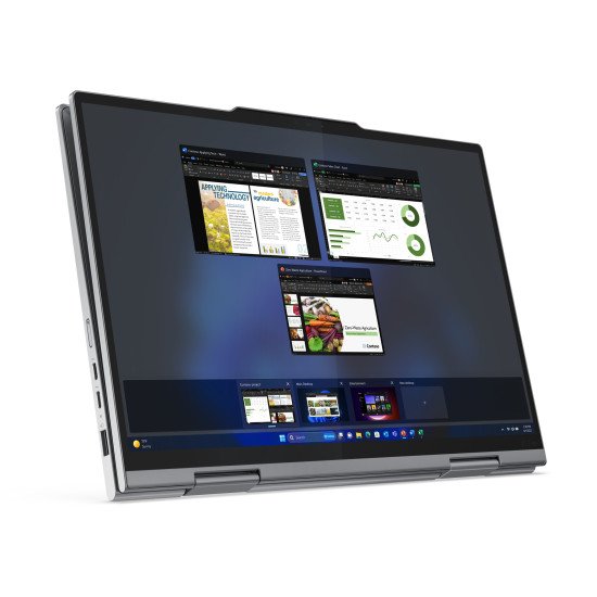 Lenovo ThinkPad X1 2-in-1 Intel Core Ultra 7 155U Hybride (2-en-1) 35,6 cm (14") Écran tactile WUXGA 32 Go LPDDR5x-SDRAM 1 To SSD Wi-Fi 6E (802.11ax) Windows 11 Pro Gris