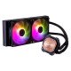 Cooler Master MasterLiquid 240L Core ARGB Processeur Kit de refroidissement du liquide 12 cm Noir